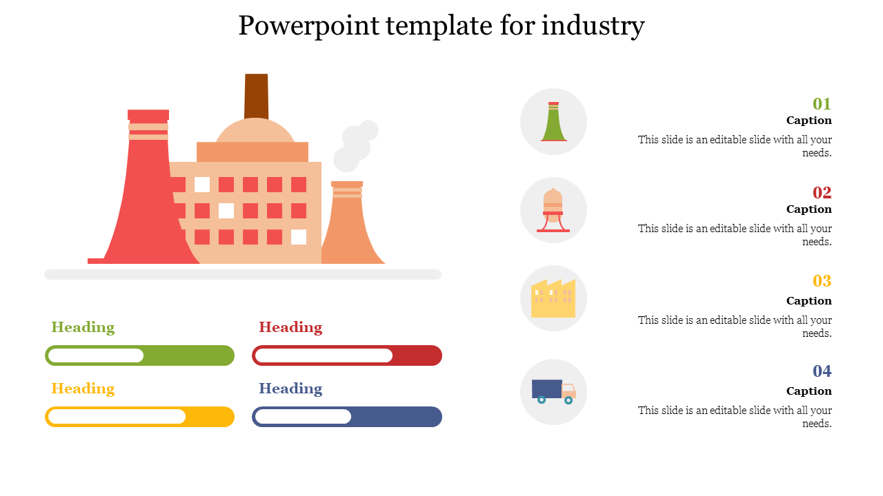 Seductive PowerPoint Template For Industry presentation